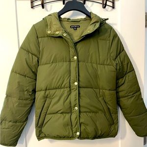 J Crew puffer coat size XS